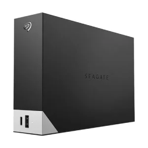 Seagate One Touch 10TB USB Type-C and USB 3.2 Black External HDD with Built-In Hub